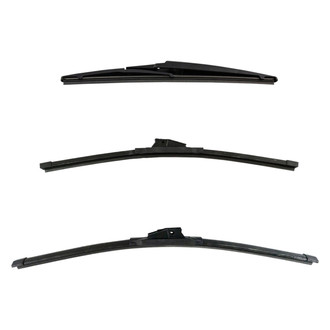 DIY Solutions® - Driver (22"), Passenger Side (19") and Rear (12") Black Wiper Blade Set