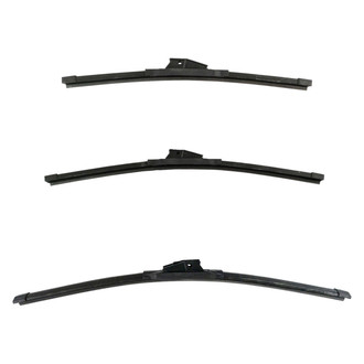 DIY Solutions® - Driver (22"), Passenger Side (19") and Rear (15") Black Wiper Blade Set
