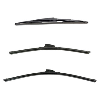 DIY Solutions® - Driver (24"), Passenger Side (19") and Rear (14") Black Wiper Blade Set