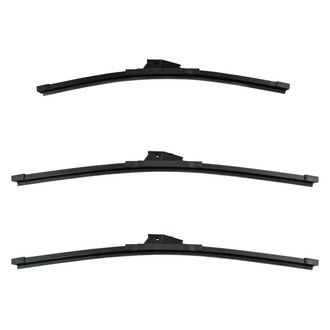 DIY Solutions® - Driver (20"), Passenger Side (20") and Rear (17") Black Wiper Blade Set