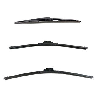 DIY Solutions® - Driver (22"), Passenger Side (20") and Rear (14") Black Wiper Blade Set