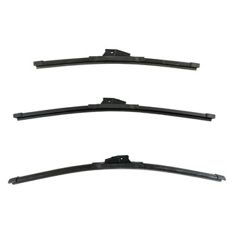 DIY Solutions® - Driver (22"), Passenger Side (20") and Rear (15") Black Wiper Blade Set