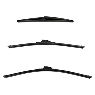 DIY Solutions® - Driver (24"), Passenger Side (20") and Rear (12") Black Wiper Blade Set