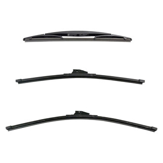 DIY Solutions® - Driver (24"), Passenger Side (20") and Rear (12") Black Wiper Blade Set