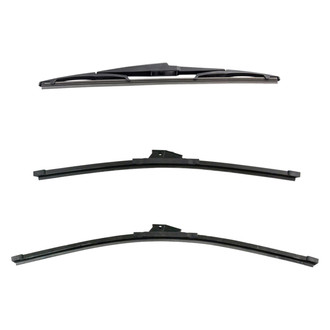 DIY Solutions® - Driver (24"), Passenger Side (20") and Rear (14") Black Wiper Blade Set