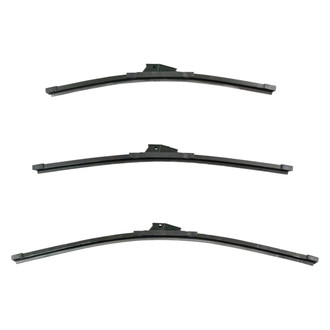 DIY Solutions® - Driver (24"), Passenger Side (20") and Rear (17") Black Wiper Blade Set