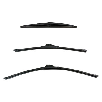 DIY Solutions® - Driver (26"), Passenger Side (20") and Rear (12") Black Wiper Blade Set