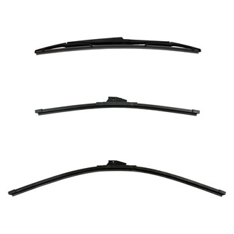 DIY Solutions® - Driver (28"), Passenger Side (20") and Rear (16") Black Wiper Blade Set