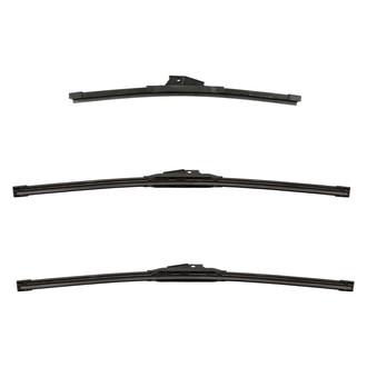 DIY Solutions® - Driver (21"), Passenger Side (21") and Rear (15") Black Wiper Blade Set