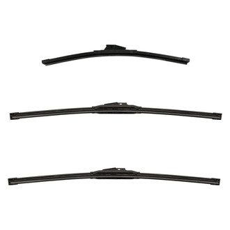 DIY Solutions® - Driver (21"), Passenger Side (21") and Rear (17") Black Wiper Blade Set