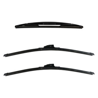 DIY Solutions® - Driver (22"), Passenger Side (22") and Rear (12") Black Wiper Blade Set