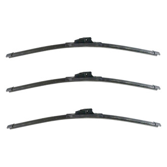 DIY Solutions® - Driver (22"), Passenger Side (22") and Rear (22") Black Wiper Blade Set