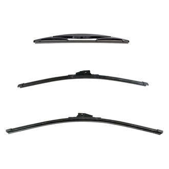 DIY Solutions® - Driver (24"), Passenger Side (22") and Rear (12") Black Wiper Blade Set