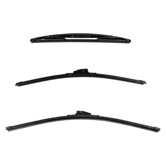 DIY Solutions® - Driver (24"), Passenger Side (22") and Rear (12") Black Wiper Blade Set
