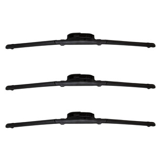 DIY Solutions® - Driver (18"), Passenger Side (18") and Rear (18") Black Wiper Blade Set
