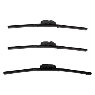 DIY Solutions® - Driver (16"), Passenger Side (16") and Rear (17") Black Wiper Blade Set