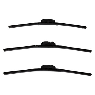DIY Solutions® - Driver (19"), Passenger Side (19") and Rear (17") Black Wiper Blade Set