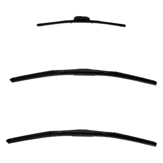 DIY Solutions® - Driver (21"), Passenger Side (21") and Rear (17") Black Wiper Blade Set