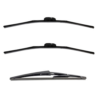 DIY Solutions® - Driver (24"), Passenger Side (24") and Rear (12") Black Wiper Blade Set