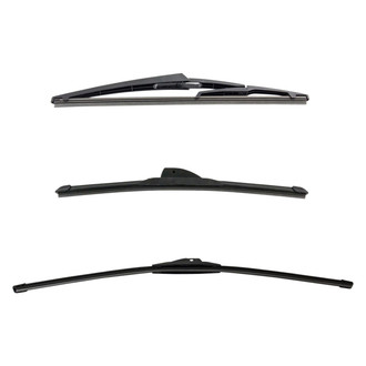 DIY Solutions® - Driver (26"), Passenger Side (16") and Rear (12") Black Wiper Blade Set