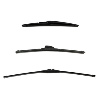 DIY Solutions® - Driver (26"), Passenger Side (17") and Rear (12") Black Wiper Blade Set