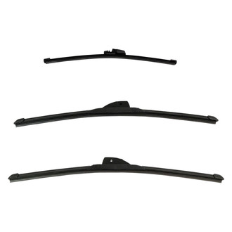 DIY Solutions® - Driver (19"), Passenger Side (20") and Rear (11") Black Wiper Blade Set
