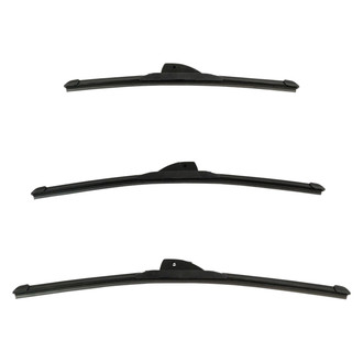 DIY Solutions® - Driver (19"), Passenger Side (20") and Rear (15") Black Wiper Blade Set