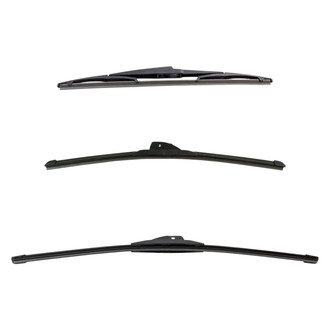DIY Solutions® - Driver (22"), Passenger Side (20") and Rear (14") Black Wiper Blade Set
