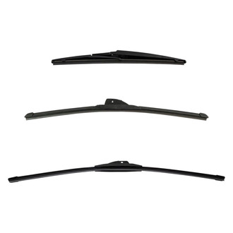 DIY Solutions® - Driver (24"), Passenger Side (20") and Rear (12") Black Wiper Blade Set