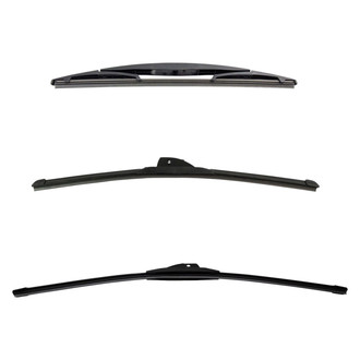 DIY Solutions® - Driver (24"), Passenger Side (20") and Rear (12") Black Wiper Blade Set