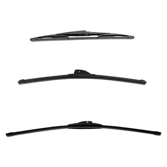 DIY Solutions® - Driver (24"), Passenger Side (20") and Rear (14") Black Wiper Blade Set