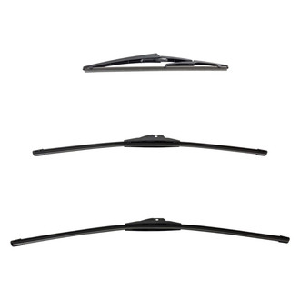 DIY Solutions® - Driver (26"), Passenger Side (22") and Rear (12") Black Wiper Blade Set