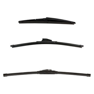 DIY Solutions® - Driver (21"), Passenger Side (18") and Rear (11") Black Wiper Blade Set
