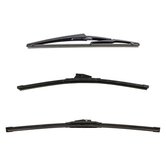 DIY Solutions® - Driver (21"), Passenger Side (19") and Rear (12") Black Wiper Blade Set
