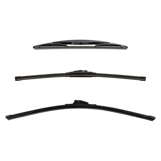 DIY Solutions® - Driver (24"), Passenger Side (21") and Rear (12") Black Wiper Blade Set