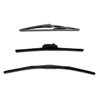 DIY Solutions® - Driver (22"), Passenger Side (14") and Rear (12") Black Wiper Blade Set