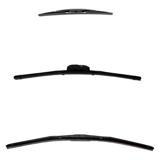 DIY Solutions® - Driver (22"), Passenger Side (17") and Rear (14") Black Wiper Blade Set