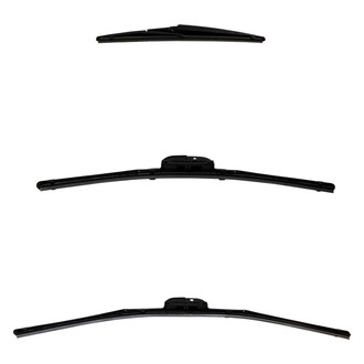 DIY Solutions® - Driver (24"), Passenger Side (17") and Rear (12") Black Wiper Blade Set