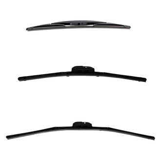 DIY Solutions® - Driver (24"), Passenger Side (17") and Rear (14") Black Wiper Blade Set