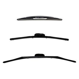 DIY Solutions® - Driver (26"), Passenger Side (17") and Rear (12") Black Wiper Blade Set