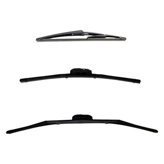DIY Solutions® - Driver (26"), Passenger Side (17") and Rear (12") Black Wiper Blade Set