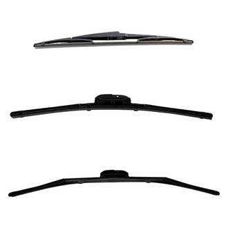 DIY Solutions® - Driver (26"), Passenger Side (17") and Rear (14") Black Wiper Blade Set