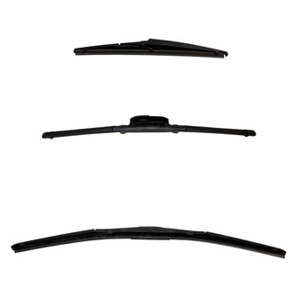DIY Solutions® - Driver (21"), Passenger Side (18") and Rear (11") Black Wiper Blade Set