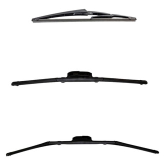 DIY Solutions® - Driver (28"), Passenger Side (18") and Rear (12") Black Wiper Blade Set