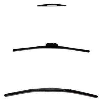 DIY Solutions® - Driver (22"), Passenger Side (19") and Rear (14") Black Wiper Blade Set