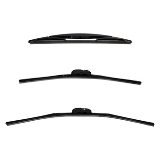 DIY Solutions® - Driver (24"), Passenger Side (19") and Rear (12") Black Wiper Blade Set