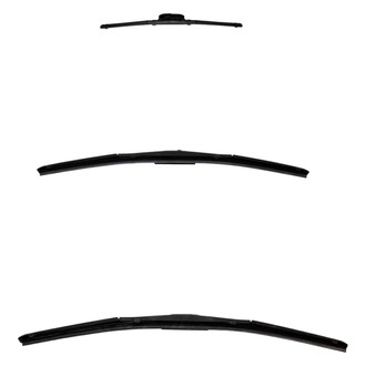 DIY Solutions® - Driver (18"), Passenger Side (21") and Rear (20") Black Wiper Blade Set