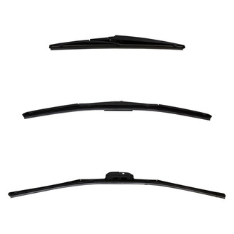 DIY Solutions® - Driver (24"), Passenger Side (20") and Rear (12") Black Wiper Blade Set