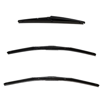 DIY Solutions® - Driver (22"), Passenger Side (21") and Rear (11") Black Wiper Blade Set
