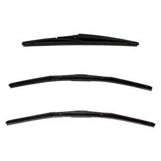 DIY Solutions® - Driver (22"), Passenger Side (21") and Rear (12") Black Wiper Blade Set